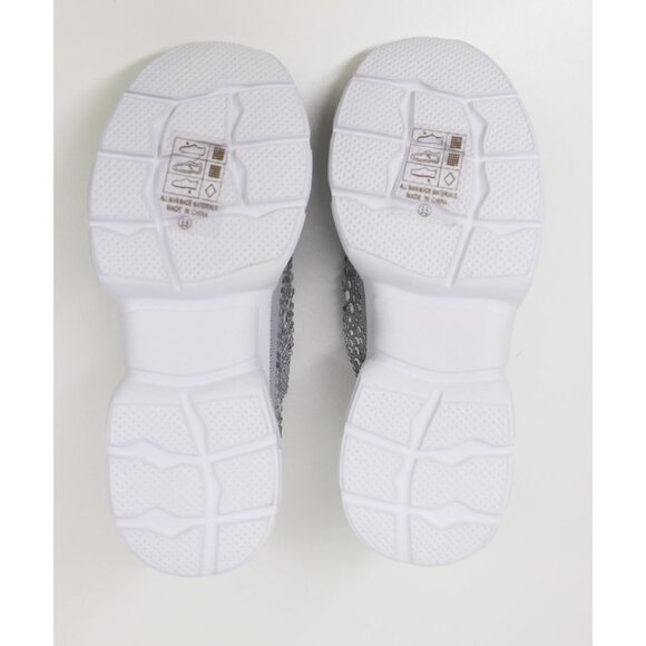 NWT Lauren Lorraine Carry Crystal Embellished Slip-On Sneaker Platform 5.5 - Picture 8 of 8